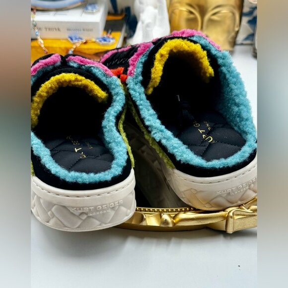 🆕 KURT GEIGER LONDON 🧿 NWOT Kensington Cupsole Mule Sneaker, Black Multi - 38 - Picture 11 of 13